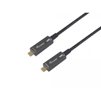 Equip USB-C uz C aktīvais optiskais kabelis, 10m, 4K/60Hz, Video+Datu+PD