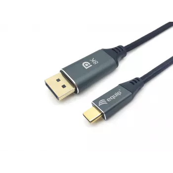 Equip USB-C uz DisplayPort Premium kabelis, V/V, 1,0 m, 8K/60Hz