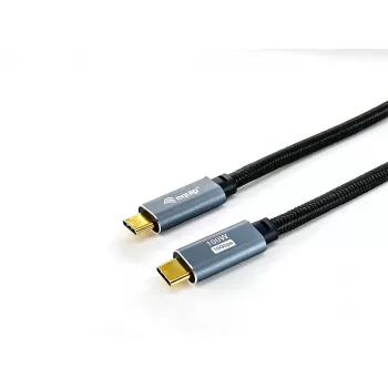 Equip USB 3.2 Gen 2 C uz C kabelis, M/M, 2,0 m, 5A, PD 100W, 4K/60Hz, 10Gbps