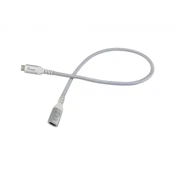 Equip USB 3.2 Gen 2 C-to-C pagarinātāja kabelis, 1,0 m, vīr./siev., 4K/60 Hz, 10 Gbps, balts