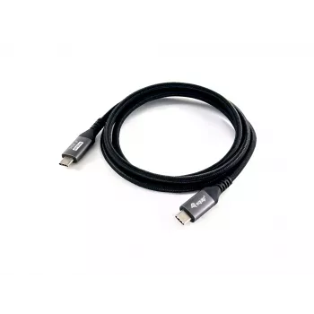 Equip USB 4 Gen 3 C to C kabelis, V/V, 2.0m, PD3.1 240W, 8K/60Hz, 40Gbps, melns