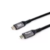 Equip USB 4 Gen 3 C to C kabelis, V/V, 2.0m, PD3.1 240W, 8K/60Hz, 40Gbps, melns