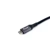 Equip USB 4 Gen 3 C to C kabelis, V/V, 2.0m, PD3.1 240W, 8K/60Hz, 40Gbps, melns
