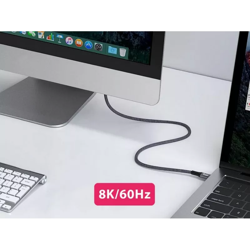 Equip USB 4 Gen 3 C to C kabelis, V/V, 2.0m, PD3.1 240W, 8K/60Hz, 40Gbps, melns