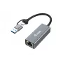Equip USB-C uz 2,5 Gigabit Ethernet tīkla adapteris (USB-C+A)