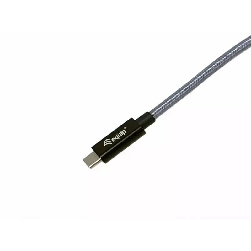Equip USB 3.2 Gen 2x2 C to C U Plug kabelis, 1,0 m, Melns, M/M, PD240W, 4K/60Hz, 20Gbps