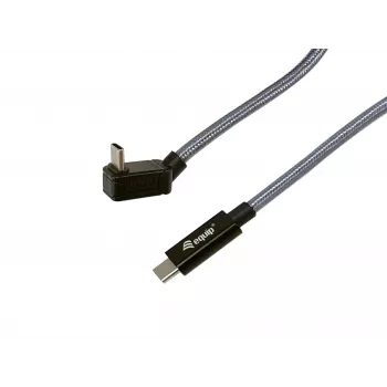 Equip USB 3.2 Gen 2x2 C to C U kontaktdakša Kabelis, 3,0 m, melns, vīr./vīr., PD240W, 4K/60Hz, 20Gbps