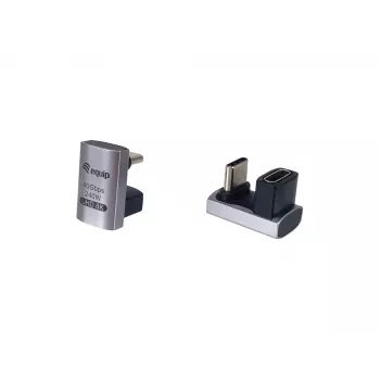 USB 4 C-C U kontaktdakšas adapteris Equip 133477 40Gbps PD 240W 2 gab. iepakojumā