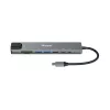 Equip USB-C 8-in-1 daudzfunkcionāls adapteris, vadu, USB Type-C, 100 W, 1000 Mbit/s, 1000BASE-T, IEEE 802.3ab