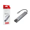 Equip USB-C 8-in-1 daudzfunkcionāls adapteris, vadu, USB Type-C, 100 W, 1000 Mbit/s, 1000BASE-T, IEEE 802.3ab