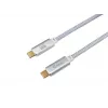 USB-C uz USB-C kabelis EQUIP 3,0 m — USB 3.2 Gen 2, 10 Gbps, PD 100W, 4K/60Hz, balts