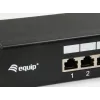 Equip 16-portu Cat.6 ekranēts sadales panelis, melns, 10/100/1000Base-T(X), Gigabit Ethernet, 1000 Mbit/s, RJ-45, Cat6, stiprināšana statīvā