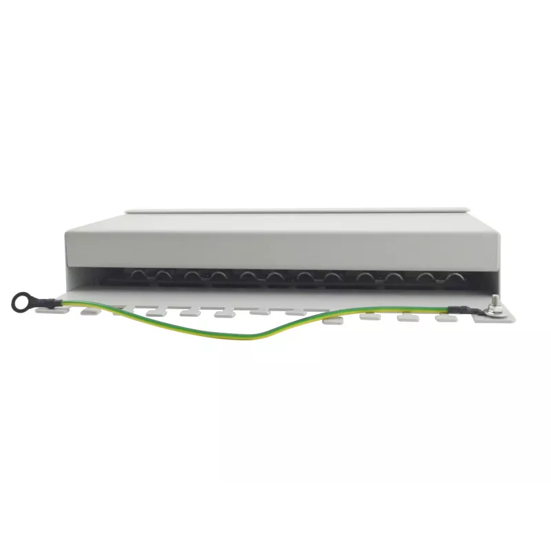 Equip 12 portu Cat.6 galda sadales panelis, gaiši pelēks, 10/100/1000Base-T(X), Gigabitu Ethernet, 1000 Mbit/s, RJ-45, Cat6, 1U