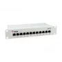 Equip 12-portu Cat.6 ekranēts ielāpu panelis, gaiši pelēks, Gigabit Ethernet, 1000 Mbit/s, RJ-45, Cat6, Cat6e, 1U, pelēks