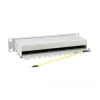 Equip 12-portu Cat.6 ekranēts ielāpu panelis, gaiši pelēks, Gigabit Ethernet, 1000 Mbit/s, RJ-45, Cat6, Cat6e, 1U, pelēks