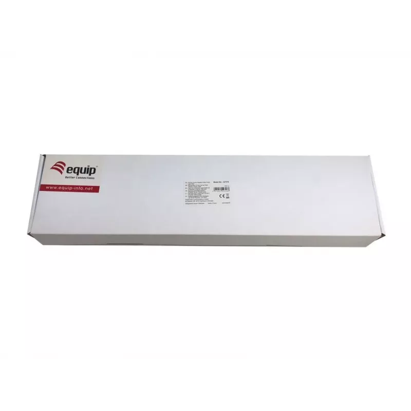 Equip 327316 Premium 16 portu Cat.5e ekranēts ielāpu panelis, gaiši pelēks