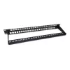 Equip 48-portu Keystone Cat.6 neekranēts sadales panelis, melns, RJ-45, Cat6, 1U, melns, tērauds, REACH, RoHS
