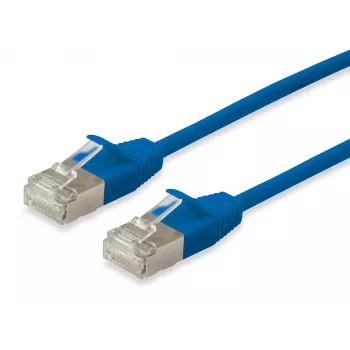 tīkla kabelis Equip Cat.6A F/FTP plāns komutācijas kabelis RJ-45 2m Blue