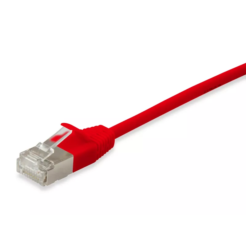 tīkla kabelis Equip Cat.6A F/FTP plāns komutācijas kabelis RJ-45 7.5m Red