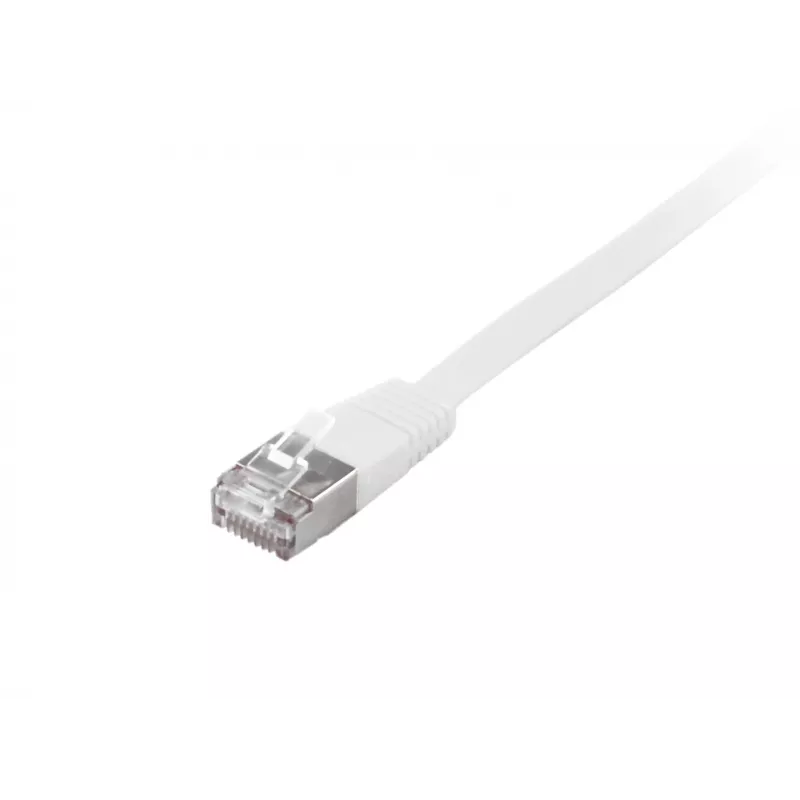 Tīkla kabelis Equip Cat.6A U/FTP plakans komutācijas kabelis RJ-45 2.0 m balts