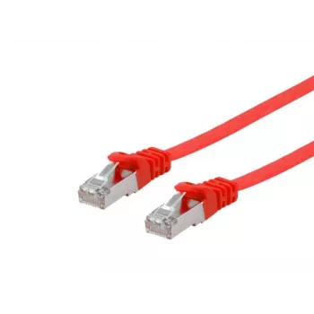Tīkla kabelis Equip Cat.6A U/FTP plakans komutācijas kabelis RJ-45 3m sarkans