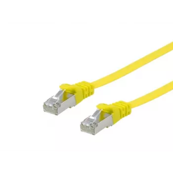 Equip Cat.6A U/FTP plakanais ielāpu vads, 10,0 m, dzeltens