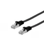 Tīkla kabelis Equip Cat.6A U/FTP plakans savienotājkabelis RJ-45 10m melns