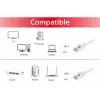 equip Cat.6A S/FTP komutācijas kabelis, balts, 0,15 m, 0,15 m, Cat6a, S/FTP (S-STP), RJ-45, RJ-45, balts