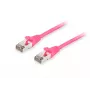 Patch vads Equip Cat.6A S/FTP RJ-45 1 m rozā