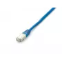 Equip Cat.6A Platinum S/FTP Patch vads, 1,0 m, zils, 1 m, Cat6a, S/FTP (S-STP), RJ-45, RJ-45, zils