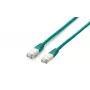 Equip Cat.6A Platinum S/FTP ielāpu vads, 1,0 m, zaļš