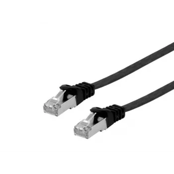 Tīkla kabelis Equip Cat.6A U/FTP plakans komutācijas kabelis RJ-45 3,0 m melns