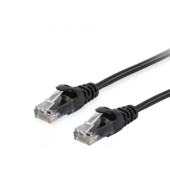 komutācijas kabelis Equip Cat.6A RJ-45 U/UTP 5m Melns