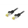Āra komutācijas kabelis EQUIP Cat.6A S/FTP, 2,0 m, RJ-45 — Melns