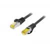 komutācijas kabelis EQUIP Cat.6A S/FTP āra 0,25 m, RJ-45 — Melns