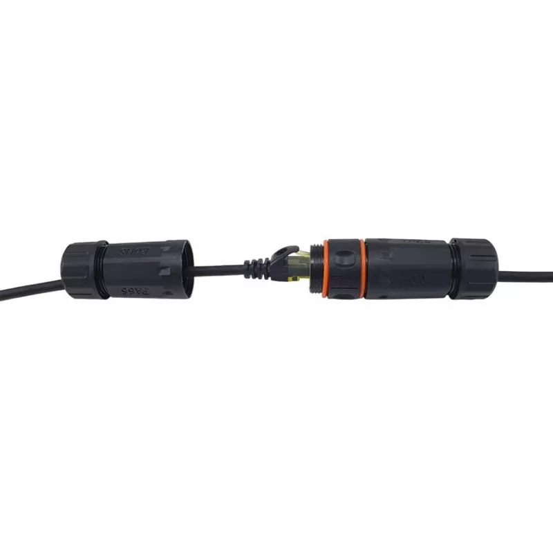 komutācijas kabelis EQUIP Cat.6A S/FTP āra 0,25 m, RJ-45 — Melns