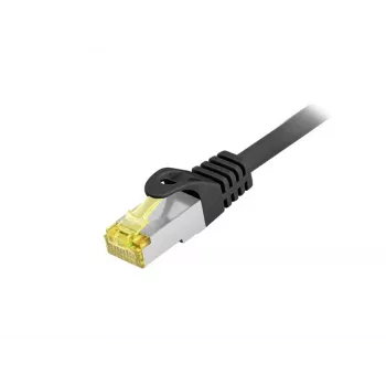 komutācijas kabelis EQUIP Cat.6A S/FTP āra, 7,5 m, RJ-45–RJ-45, melns