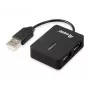 Equip 128952 saskarnes centrs USB 2.0 480 Mbit/s melns