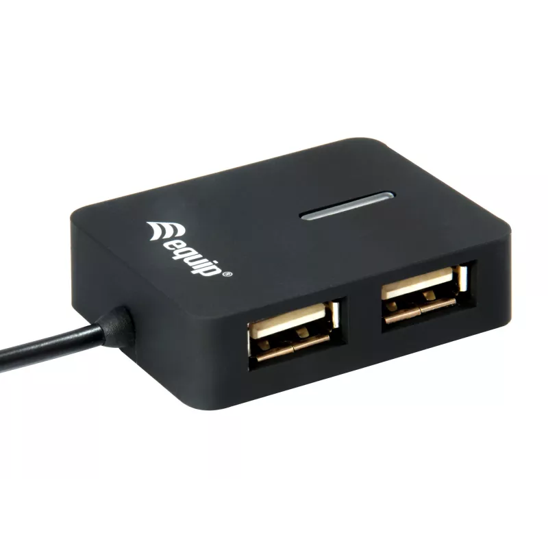 Equip 128952 saskarnes centrs USB 2.0 480 Mbit/s melns