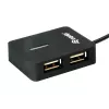 Equip 128952 saskarnes centrs USB 2.0 480 Mbit/s melns
