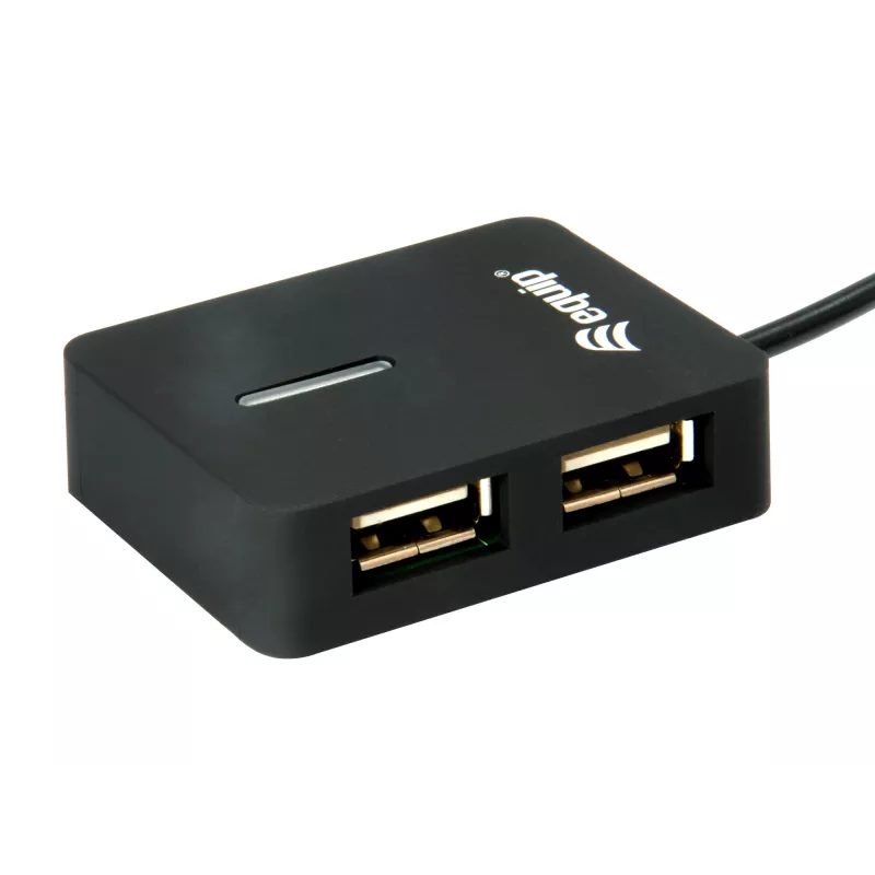Equip 128952 saskarnes centrs USB 2.0 480 Mbit/s melns