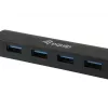 Equip 128953 interfeisa centrmezgls USB 3.2 Gen 1 (3.1 Gen 1) Type-A 5000 Mbit/s melns