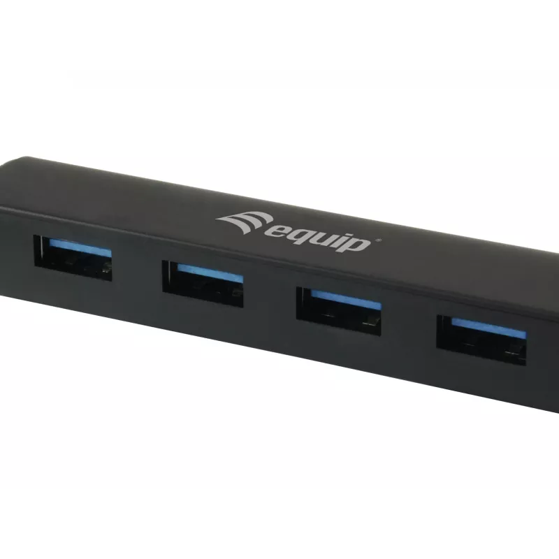 Equip 128953 interfeisa centrmezgls USB 3.2 Gen 1 (3.1 Gen 1) Type-A 5000 Mbit/s melns