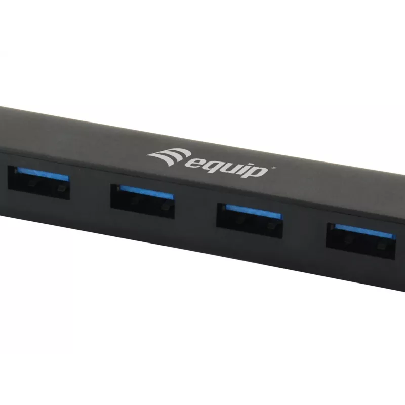 Equip 128954 interfeisa centrmezgls USB 3.2 Gen 1 (3.1 Gen 1) Type-C 5000 Mbit/s Melns
