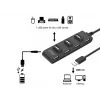 Equip 7 portu USB 2.0 centrmezgls, USB 2.0, USB 2.0, 480 Mbit/s, melns, Ķīna, CE, RoHS