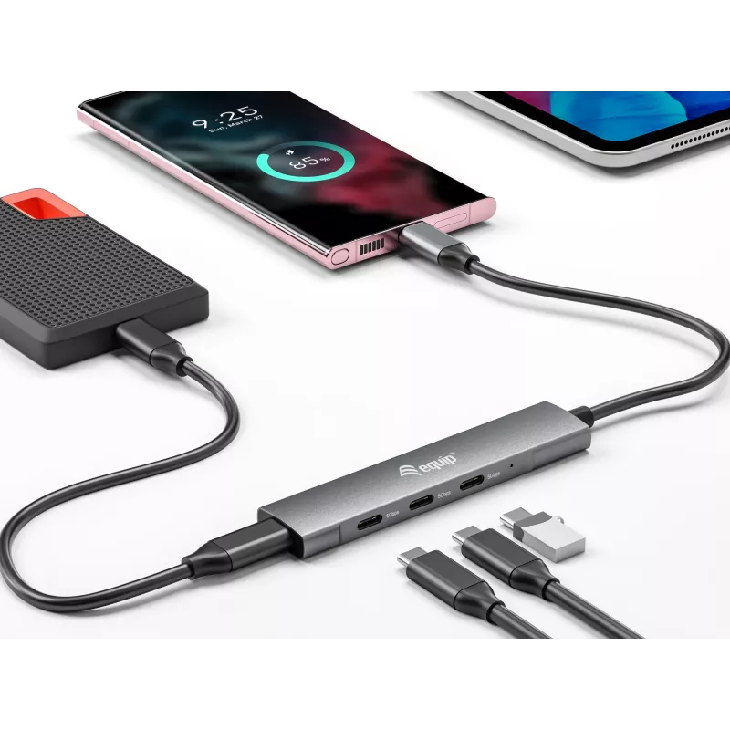 Equip USB-C 4 Port USB 3.2 Gen 1 Hub
