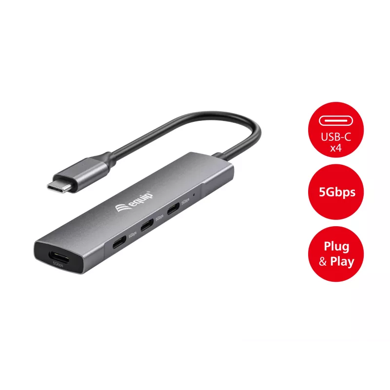 Equip USB-C 4 Port USB 3.2 Gen 1 Hub