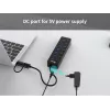 USB centrmezgls Equip 7 portu USB 3.2 Gen 1 centrmezgls ar strāvas adapteri
