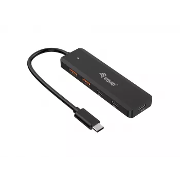 Equip USB-C 4 portu USB 3.2 Gen 2 (10 Gbps) centrālelements, USB-C x 2, USB-A x 2