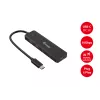 Equip USB-C 4 portu USB 3.2 Gen 2 (10 Gbps) centrālelements, USB-C x 2, USB-A x 2